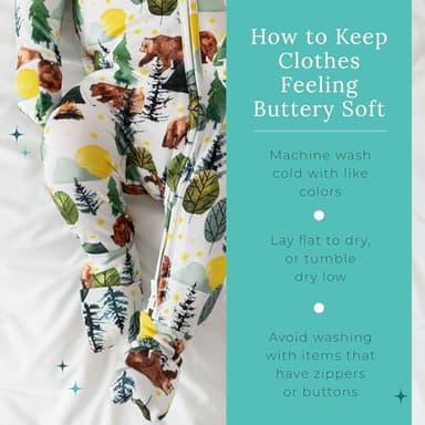 Posh Peanut Convertible Baby Sleepers - Boys Footless Baby Pajamas with 2 Way Zipper for Easy Diaper Changes - Image 8