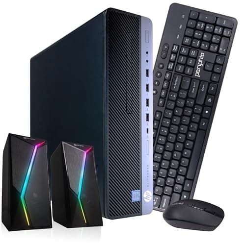HP EliteDesk 800G4 PC | Windows 11 Pro | Intel i5-8500 | 16GB RAM 1TB SSD | RGB Speakers | Home or Office Computer | Internal WiFi 6 AX200 + BT (Renewed) - Image 1