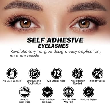 EASITENSION 156 PCS Self Adhesive Eyelashes Clusters Kit Lash Clusters DIY Eyelashes Pre Glued No Glue Needed No Remover No residue - Image 2