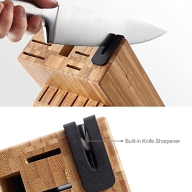 McCook® Knife Sets,German Stainless Steel Knife Block Sets with Built-in Sharpener - Image 3