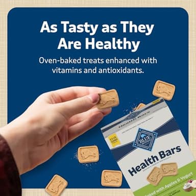 Blue Buffalo Health Bars Crunchy Dog Biscuits, Oven-Baked With Natural Ingredients, Apples & Yogurt, 3.5 lb Box - Image 5
