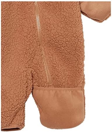 Amazon Essentials Unisex Babies' Sherpa Fleece Bunting Suit, Light Caramel, 24 Months - Image 5