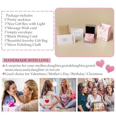 Alittlecare Granddaughter Necklace From Grandma - Interlocking Heart Necklace Filled With My Love - Gift for Granddaughter On Birthday/Christmas/Mother's day/Graduation/Wedding/Valentines Day - Image 6