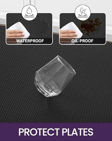 DEXI Kitchen Floor Mats Cushioned Anti Fatigue,17x79,Long Standing Runner Rug Waterproof, Comfort Memory Foam Padded for Front Sink Laundry, Black - Image 9