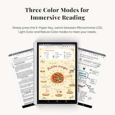 XPPen 3 in 1 Color Digital Notebook 10.95'' Paper Note Taking Tablet with 16384 Pressure Levels Battey-Free X3 Pro Pencil 2 Magnetic Folio 6+128GB Magic Note Pad for Writing/Reading/Meeting/Study - Image 2