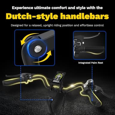 ZDZA Electric Bike for Adults 26'', 1200W Peak Motor, Up to 65 Mi Range E Bikes for Adults with 7-Speed, 48V Removable Battery, Front Suspension, Adult Electric Bicycles for Commute Beach Snow Womens - Image 4