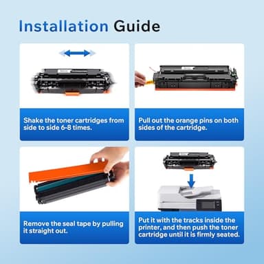 304A Toner Cartridge Replacement for HP 304A for Canon 118 CP2025DN CM2320N CM2320NF CM2320FXI MFP MF8580CDW MF8350CDN MF8380CDW MF726CDW LBP7660CDN LBP7200CDN Printer (Black, Cyan, Magenta, Yellow) - Image 2