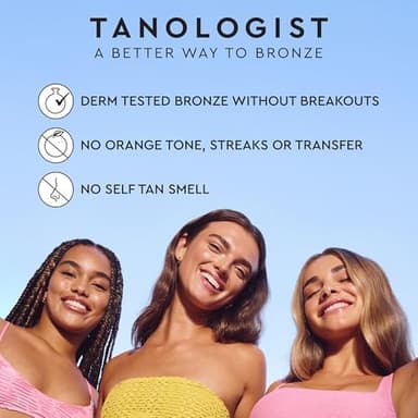 Tanologist Medium Self Tan Drops, Streak-Free Body & Face Tanning Drops, No Fake Tan Smell, For Moisturizer & Lotion, Bronzing Face Tanner, Skincare Ingredients, Travel Size, 0.50 fl. oz/15ml Bottle - Image 4
