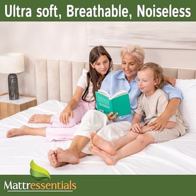 Zippered Full Mattress Protector (11"-13" Depth) - Bed Bug Waterproof Mattress Cover, Premium Quality Hypoallergenic Encasement White - Image 2