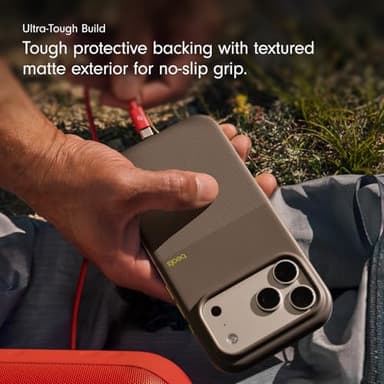 Beats iPhone 17 Pro Max Rugged Case with MagSafe & Camera Control, Scratch & Drop Tested, Matte Texture with Microfiber Lining - Alpine Gray - Image 5