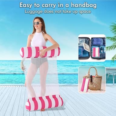 3 Pack Inflatable Pool Floats, OKSUWATER 4-in-1 Water Hammock, Pool Floats Adult Size for Swimming Pool Party Summer Lake Water Fun - Image 7