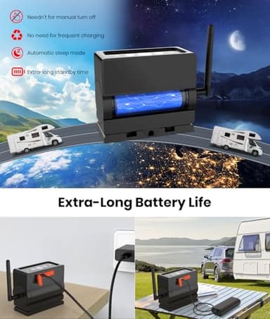 AUTO VOX Wireless Backup Camera Magnetic: 5" Portable No Wiring 1 Min Install Trailer Hitch Camera, 2-Channel HD 1080P Car Monitor & IR Night Vision Back Up Camera Systems for Truck, RV, Camper - Image 3