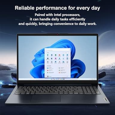 Lenovo IdeaPad 1i Laptop, 15.6" FHD Touchscreen, Intel Core i5-1235U Processor, 24GB RAM, 1TB SSD, Webcam, HDMI, Wi-Fi 6, Windows 11 Home, Blue - Image 4