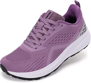 BRONAX Women's Wide Toe Box Road Running Shoes | Wide Athletic Tennis Sneakers with Rubber Outsole - Image 3