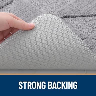 OLANLY Door Mats Indoor, Non-Slip, Absorbent, Dirt Resist, Entrance Washable Mat, Low-Profile Inside Entry Doormat for Entryway (32x20 inches, Grey) - Image 6