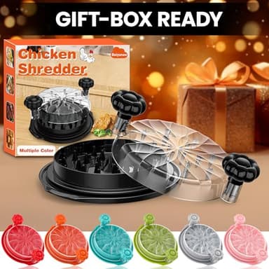 Chicken Shredder Tool Twist Large - 10'' Pro Meat Shredders for Chicken Breast,Visible Kitchen Gadgets Grinder Machine with Brush,Strong Anti-Slip Strip,Ergonomic Handle,BPA Free (Black) - Image 6