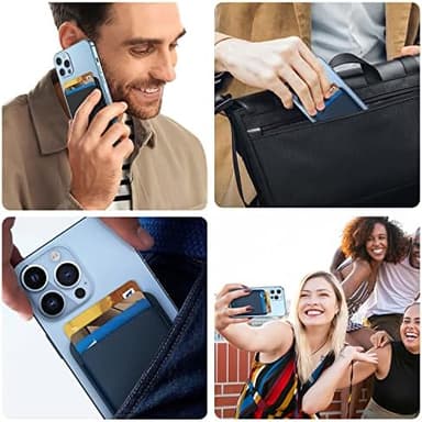 Magnetic Wallet Compatible with MagSafe for iPhone 17 16 15 14 13 12 Pro Max Air Plus Model, Mag 3 Safe Card Holder Stick on Accessories for Cell Phone & Case, Violet - Image 8