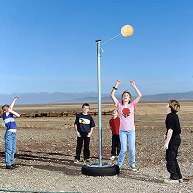 Trymaker Tetherball, Tether Balls and Rope Set, Replacement Tetherball for Kids and Adults Backyard Outdoors - Image 6