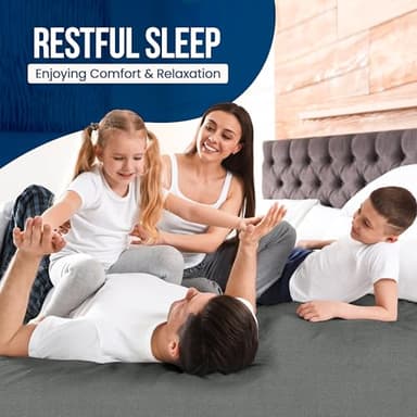 Utopia Bedding Waterproof Mattress Protector Queen Size, Premium Terry Mattress Cover 200 GSM, Breathable, Fitted Style with Stretchable Pockets (Gray) - Image 7