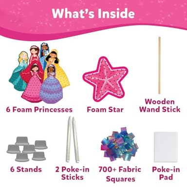 Skillmatics Poke-in Art - Magical Princesses, Mess-Free Fun for Kids, DIY Wood Craft Kits, Creative Activity, Gifts for Girls & Boys Ages 4, 5, 6, 7, 8, 9 - Image 3