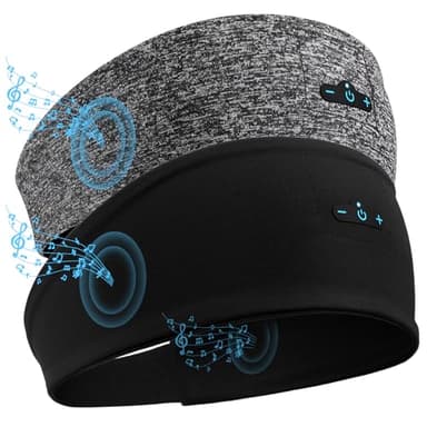 Sleep Headphones Bluetooth Headband for Side Sleeper 2-Pack, 14H Playtime, Wireless Headband Headphones with HD Stereo Speakers for Workout,Running,Yoga, Ideal Gifts for Men, Women, Teens - Image 1