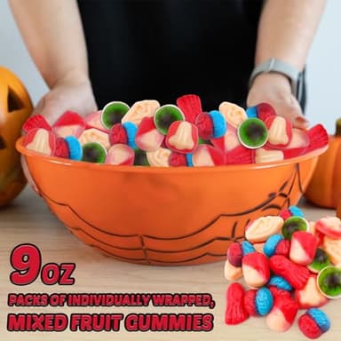 Amos Halloween Gummy Candy 2-Pack – Spooky Mix of Gummy Eyeballs & Body Parts, Individually Wrapped Halloween Candy for Trick-or-Treating, Party Favors, and Haunted House Snacks - Image 9