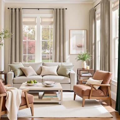 Lazzzy Velvet Curtains Beige Thermal Insulated Curtains 108 inch Extra Long for Bedroom Living Room Darkening Noise Reducing Soft Luxury Window Treatments Grommet Drapes 2 Panels Beige - Image 9