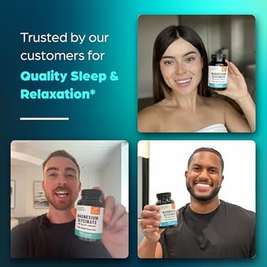 Sandhu's Magnesium Glycinate 400mg Capsules with Quercetin | Quality Sleep, Relaxation, Muscle Health & Immune Support | 120 Count (Pack of 1) | Easy to Swallow | for Women and Men - Image 9