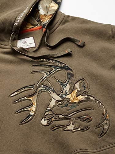 Legendary Whitetails Men's Big & Tall Camo Outfitter Hoodie, Army, 3X-Large Tall,Dark Green - Image 8