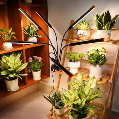 GameChanger! 54W, NOT 15W, 6Head Strong Clip Grow Lights for Indoor Plants with Timer, Best Gift for Plants Lover, LED Plant Growing Lamp for Houseplants, Bonsai, Seed Starting, Seedlings, VEG, Flower - Image 7