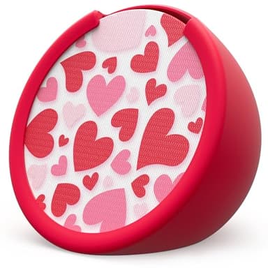 Made for Amazon Sleeve & Faceplate | Hearts, for Echo Pop - Image 1