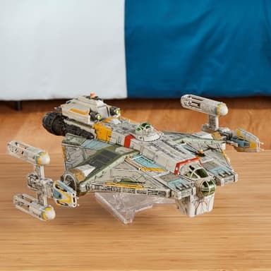 Star Wars™ Micro Galaxy Squadron Ghost (Secret Mission) - 15-Inch Vehicle with Three Additional Vehicles Plus Ten Micro Figures Accessories - Image 5