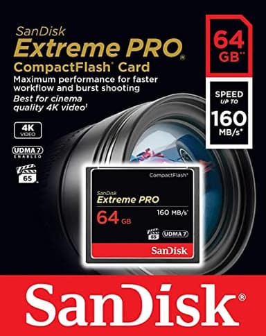SanDisk 64GB Extreme PRO Compact Flash Memory Card UDMA 7 Speed Up To 160MB/s - SDCFXPS-064G-X46 - Image 4