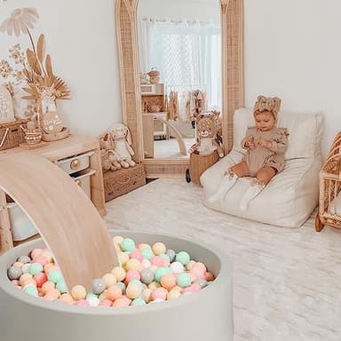 GOGOSO 100 Pit Balls Plastic Balls for Baby Toddlers GirlsToddlers for Playhouse, Baby Pool, Play Ball Fun Centers, for Babies, Kids, Toddlers 1-3, Phthalate Free BPA Free - Image 4