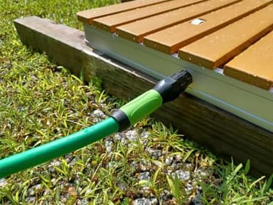 SANFU Upgraded Hybrid Lead-In Garden Hose 5/8-Inch X 6 FT, Burst 800PSI, Water Hose, Flexible, With Grip Handle, 3/4" GHT Solid Brass Fittings, Green + White - Image 7
