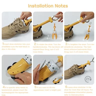 eachway Shoe Stretcher Women and Men,Premium Shoe Expander Widener Adjustable Length & Width for Wide Feet S (for Women's 5.5-12) - Image 3