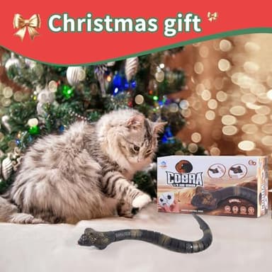 Remote Control Snakes Realistic Rc Snake Prank Cobra Rechargeable Smart Sensing Cat Toy with Infrared Controller Reptile Toys, Robot Snake Toys for Boys Ages 6 & Up, Stocking Stuffers for Kids 8-12 - Image 9