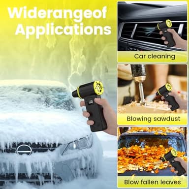 Compressed Air Duster, 360000RPM Electric Air Duster with LED Display, 4 Gear Adjustable Rechargeable Cordless Jet Dry Blower, Replace Compressed Air Can, Air Duster for Car, Computer, Home, Outdoors - Image 4