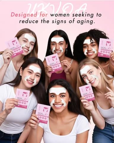 UKVOA Forehead Wrinkle Patches & Smile Line Patches, Overnight Facial Wrinkle Treatment with Hyaluronic Acid, Aloe, Collagen & Vitamin E to Lift Smile Lines for Women 36pcs - Image 7