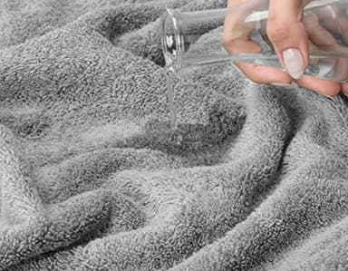 American Soft Linen Luxury 6 Piece Towel Set, 2 Bath Towels 2 Hand Towel 2 Washcloths, 600 GSM 100% Cotton Turkish Towels for Bathroom, Light Grey Towel Sets - Image 6