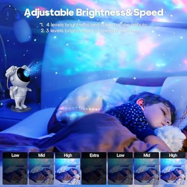 Astronaut Light Projector with Nebula, Astronaut Galaxy Star Projector Starry Night Light, Timer & Remote Control, Bedroom Ceiling Projector, Best Gifts for Children & Adults - Image 3