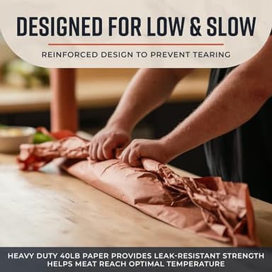 Pink Butcher Paper Roll 18"x175' (2100 Inch) - Food-Grade Peach Butcher Paper for Smoker, BBQ, Grilling, Smoking Meat - USA Made - Unbleached, Uncoated and Unwaxed - Image 6