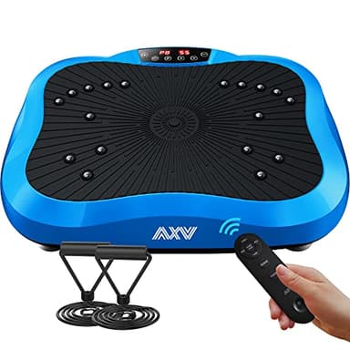AXV Vibration Plate Exercise Machine Whole Body Workout Portable Mini Vibrate Fitness Platform Lymphatic Drainage Machine for Weight Loss Shaping Toning Wellness Home Gyms Workout - Image 2