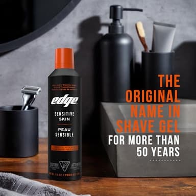 Edge Shaving Gel for Men, 9.5oz, 2 Pack Mens Shave Gel with Aloe, Mens Shaving Cream Sensitive Skin Shave Gel - Moisturizes, Protects, and Soothes - Image 5