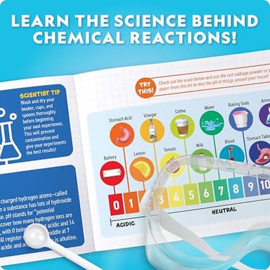 National Geographic Amazing Chemistry Set - Chemistry Kit with 45 Science Experiments Including Crystal Growing and Reactions, Science Kit for Kids, STEM Gift for Boys and Girls (Amazon Exclusive) - Image 6