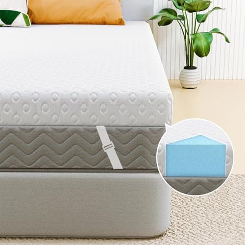Memory Foam Mattress Topper Twinxl Size, AprLeaf 3 Inch Cooling Mattress Topper with Removable Cover, Medium Firm Mattress Topper for Back Pain Comfort Sleep - Image 1
