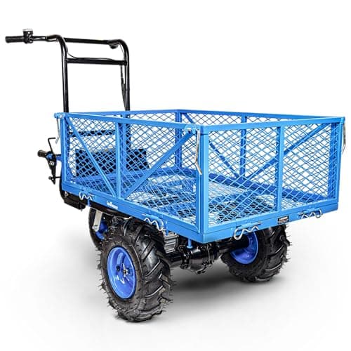 Landworks AGM Electric Utility Cart - 500W Lead-Acid Battery-Powered Power Wagon, 500 lbs Load Capacity & 1000 lbs Towing, Heavy-Duty Motorized for Garage, Warehouse, and Outdoor Use - Image 1