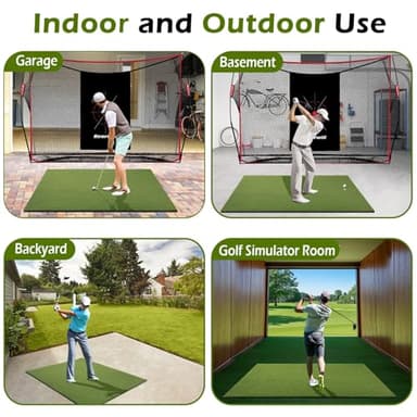 Bearwill Golf Mat 31mm, 5ft x 4ft Golf Hitting Mats for Practice Outdoor Indoor, High-Elasticity Artificial Turf Mat for Garage Simulator Chipping Driving Training - Image 7