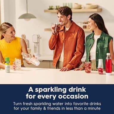 SodaStream Terra Sparkling Water Maker Bundle (Black), with CO2, DWS Bottles, and Bubly Drops Flavors - Image 5