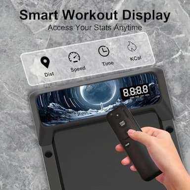 Walking with Incline Pad and Handle Bar, 3 in 1 Mini Walking Machine, 2.5HP Low Noise Treadmill for Home with Remote Control, Treadmill with Handle Bar, Running Pad with Remote Control - Image 5